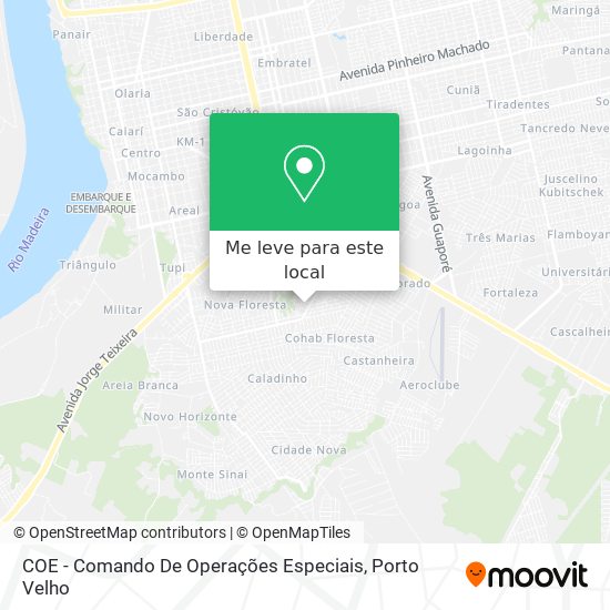 COE - Comando De Operações Especiais mapa