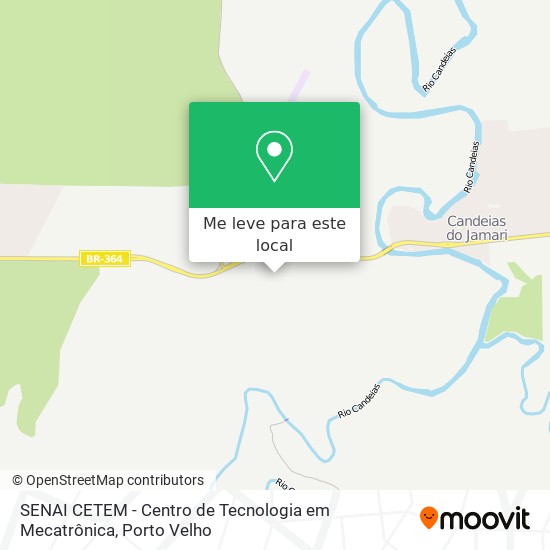 SENAI CETEM - Centro de Tecnologia em Mecatrônica mapa