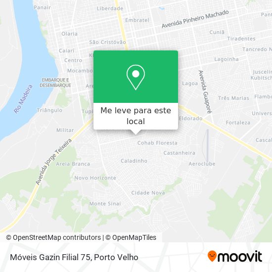 Móveis Gazin Filial 75 mapa