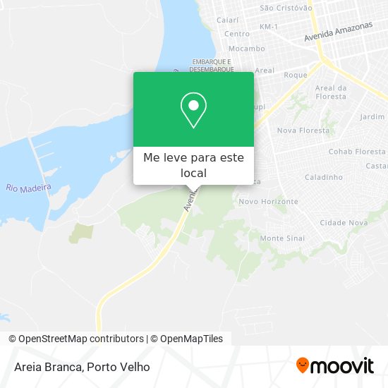 Areia Branca mapa