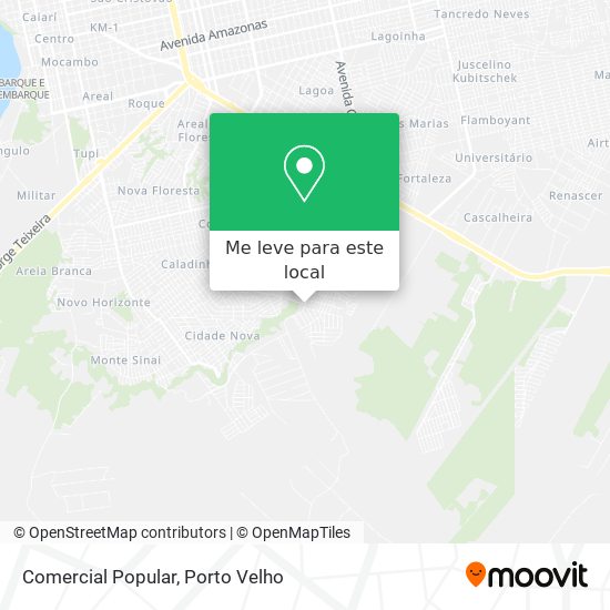 Comercial Popular mapa