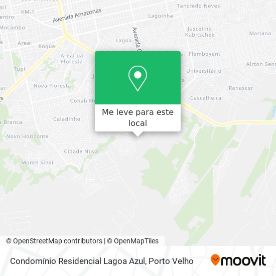 Condomínio Residencial Lagoa Azul mapa