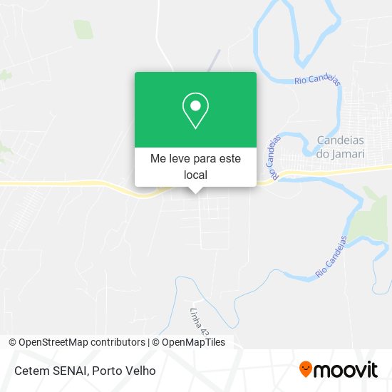 Cetem SENAI mapa