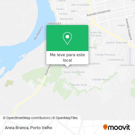 Areia Branca mapa