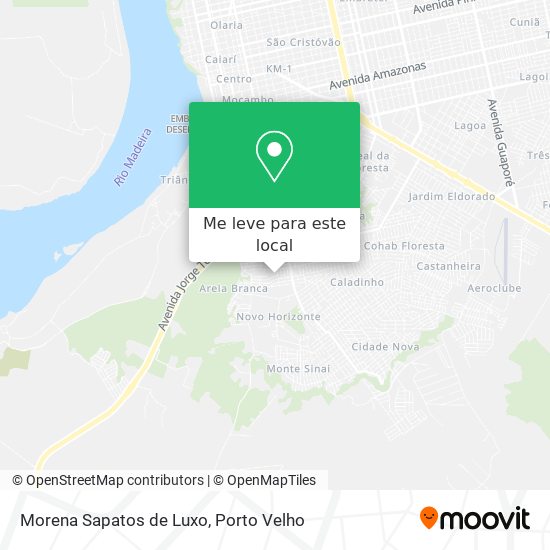 Morena Sapatos de Luxo mapa