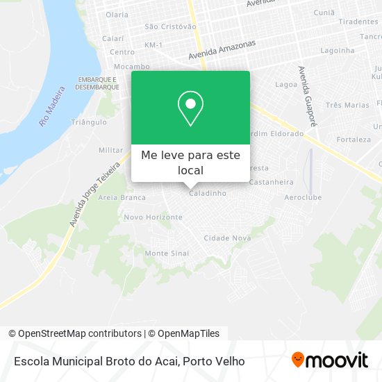 Escola Municipal Broto do Acai mapa