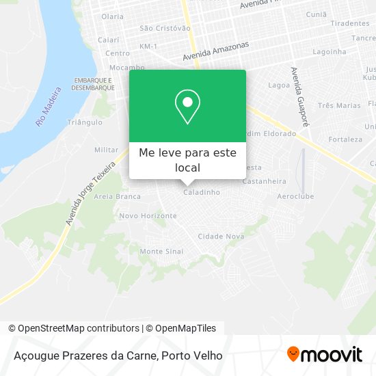 Açougue Prazeres da Carne mapa