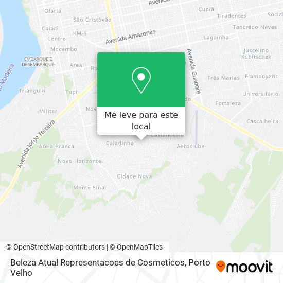 Beleza Atual Representacoes de Cosmeticos mapa