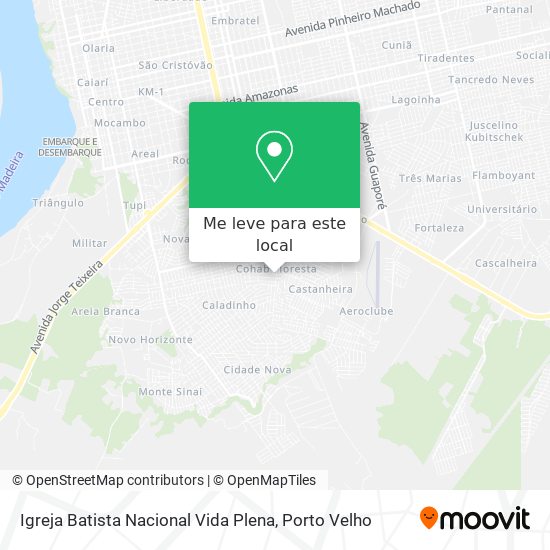 Igreja Batista Nacional Vida Plena mapa