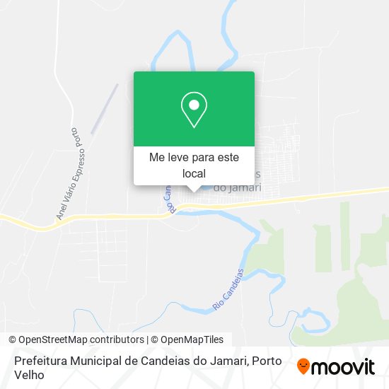 Prefeitura Municipal de Candeias do Jamari mapa