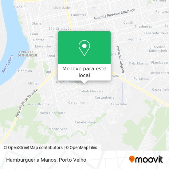 Hamburgueria Manos mapa