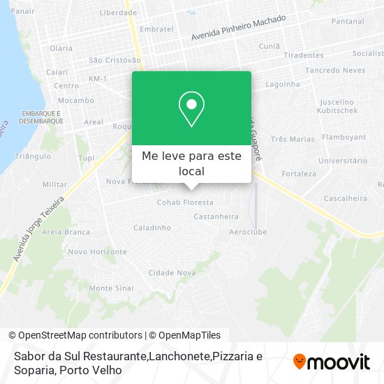 Sabor da Sul Restaurante,Lanchonete,Pizzaria e Soparia mapa