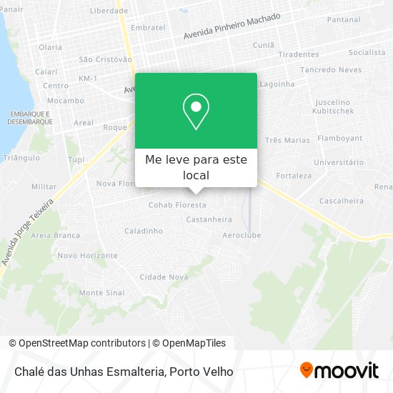 Chalé das Unhas Esmalteria mapa