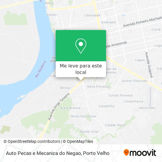 Auto Pecas e Mecanica do Negao mapa