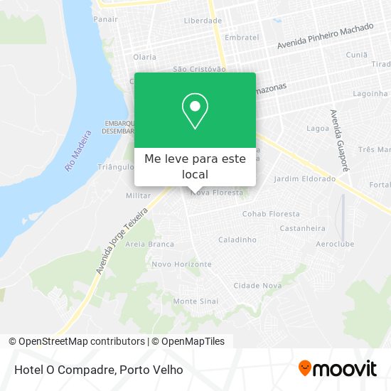 Hotel O Compadre mapa