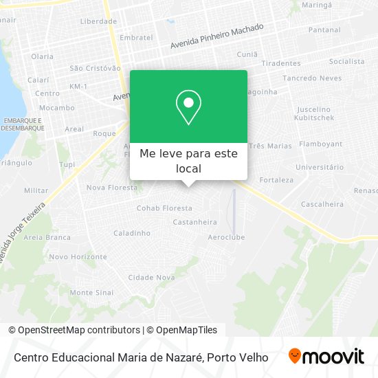 Centro Educacional Maria de Nazaré mapa