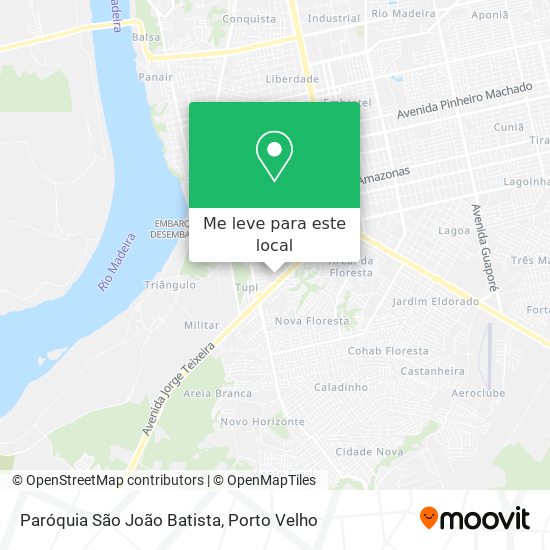 Paróquia São João Batista mapa