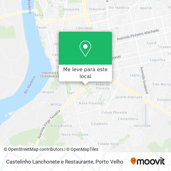Castelinho Lanchonete e Restaurante mapa