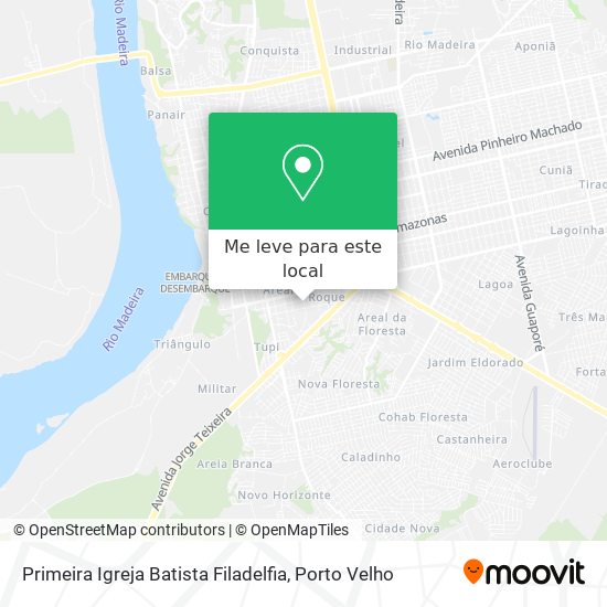 Primeira Igreja Batista Filadelfia mapa