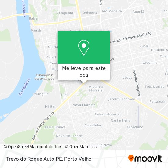 Trevo do Roque Auto PE mapa