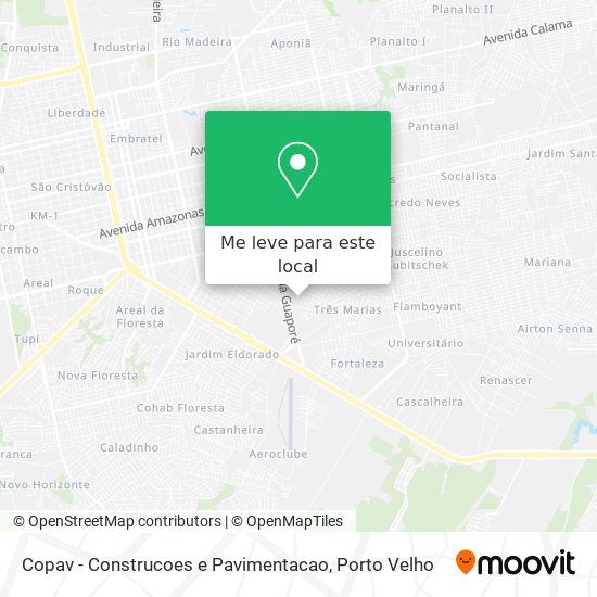 Copav - Construcoes e Pavimentacao mapa