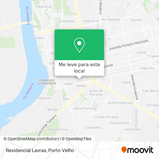 Residencial Lavras mapa