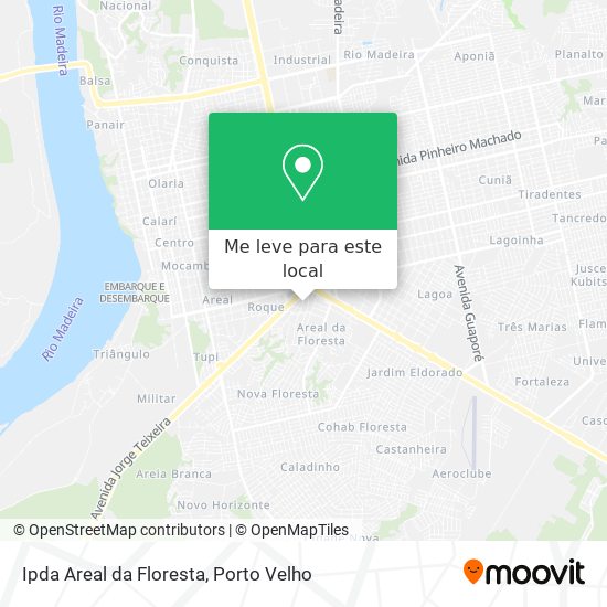 Ipda Areal da Floresta mapa