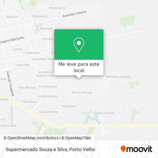 Supermercado Souza e Silva mapa