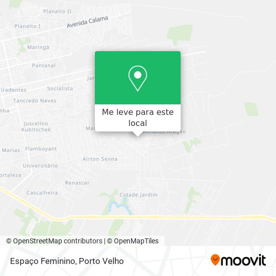 Espaço Feminino mapa