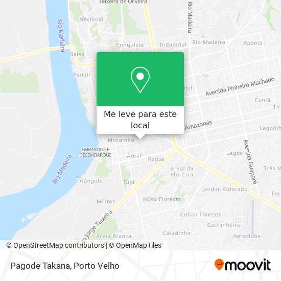 Pagode Takana mapa