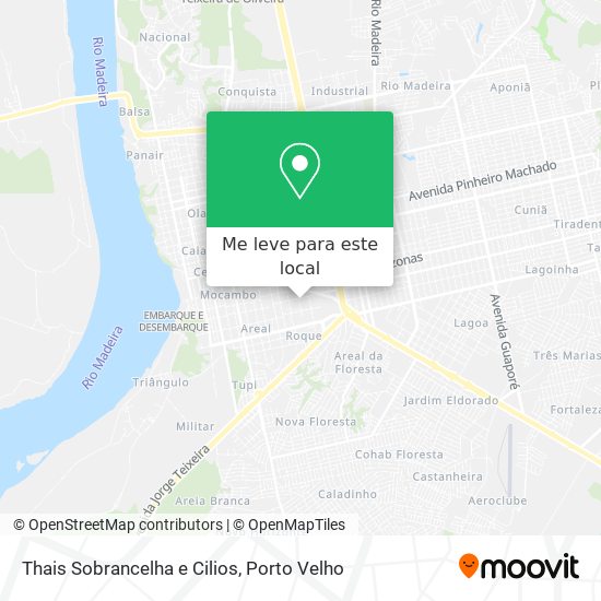 Thais Sobrancelha e Cilios mapa