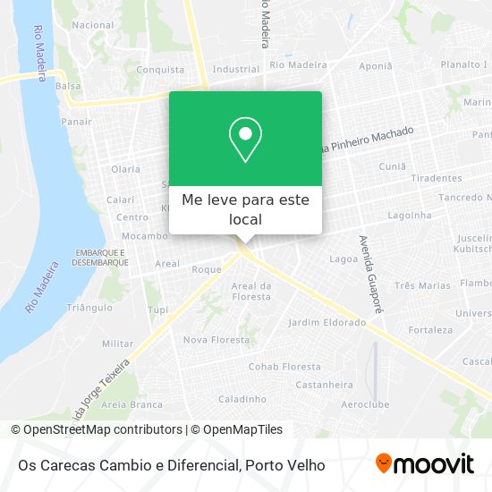 Os Carecas Cambio e Diferencial mapa
