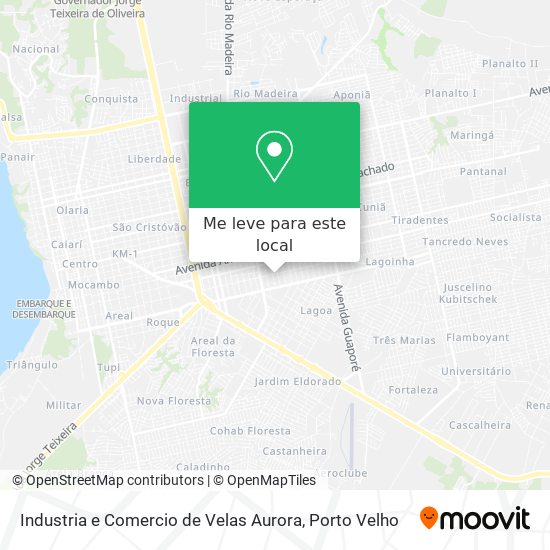 Industria e Comercio de Velas Aurora mapa