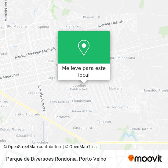 Parque de Diversoes Rondonia mapa