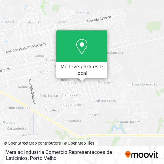 Veralac Industria Comercio Representacoes de Laticinios mapa
