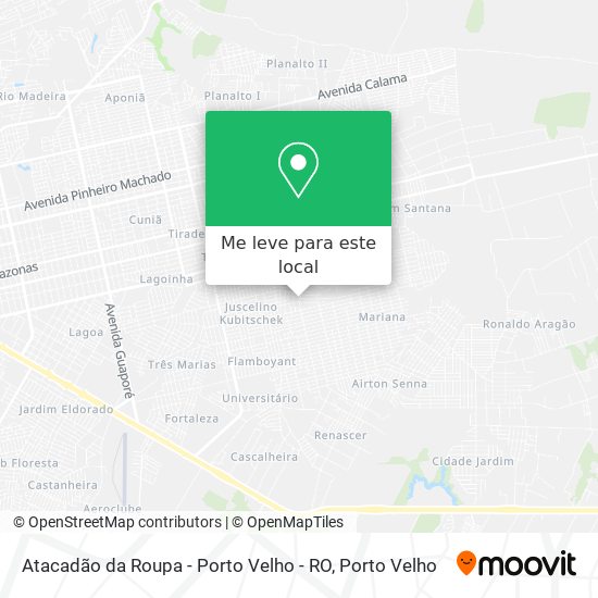 Atacadão da Roupa - Porto Velho - RO mapa