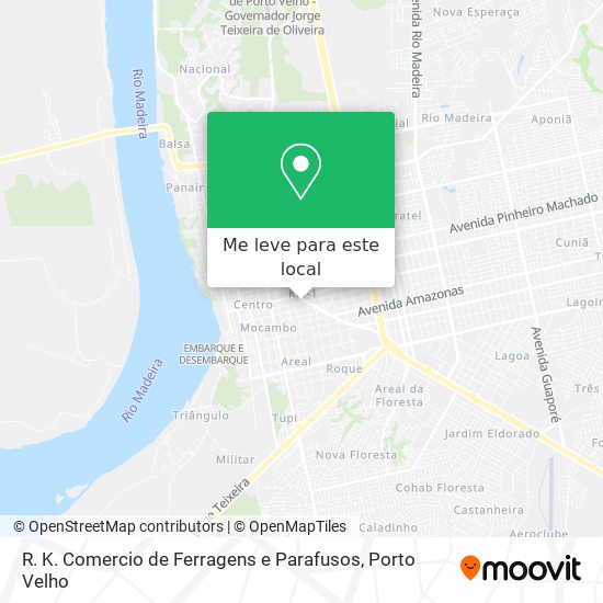 R. K. Comercio de Ferragens e Parafusos mapa