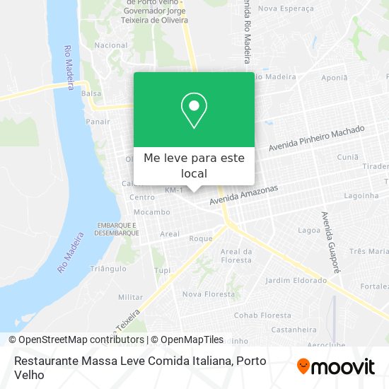 Restaurante Massa Leve Comida Italiana mapa