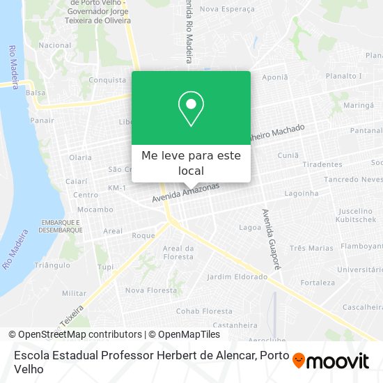 Escola Estadual Professor Herbert de Alencar mapa