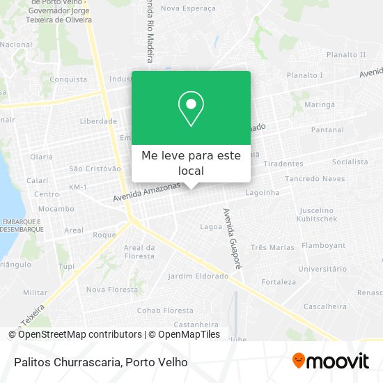 Palitos Churrascaria mapa