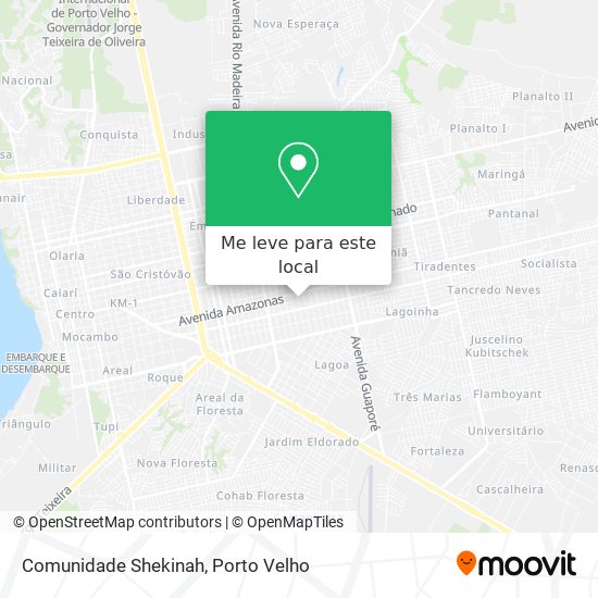 Comunidade Shekinah mapa