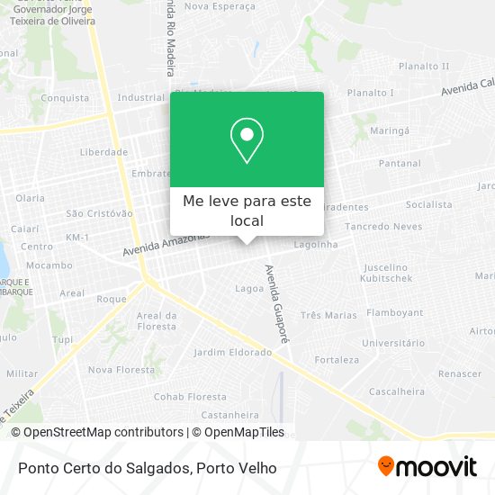 Ponto Certo do Salgados mapa