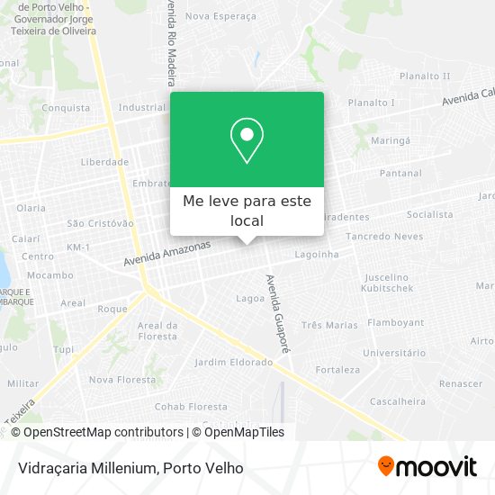 Vidraçaria Millenium mapa