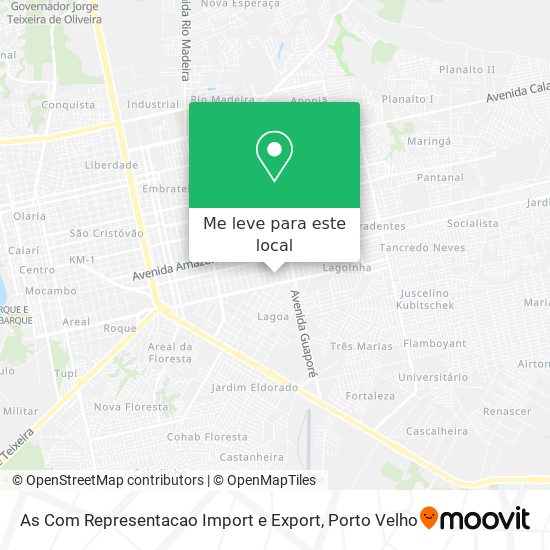 As Com Representacao Import e Export mapa