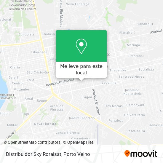 Distribuidor Sky Roraisat mapa