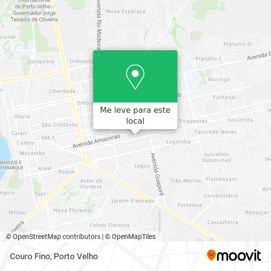 Couro Fino mapa