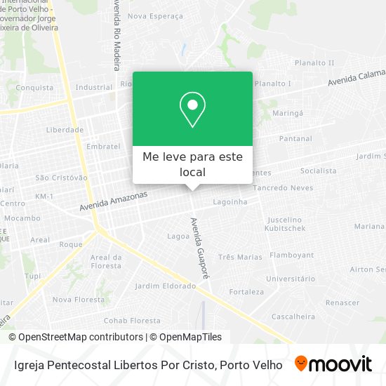 Igreja Pentecostal Libertos Por Cristo mapa