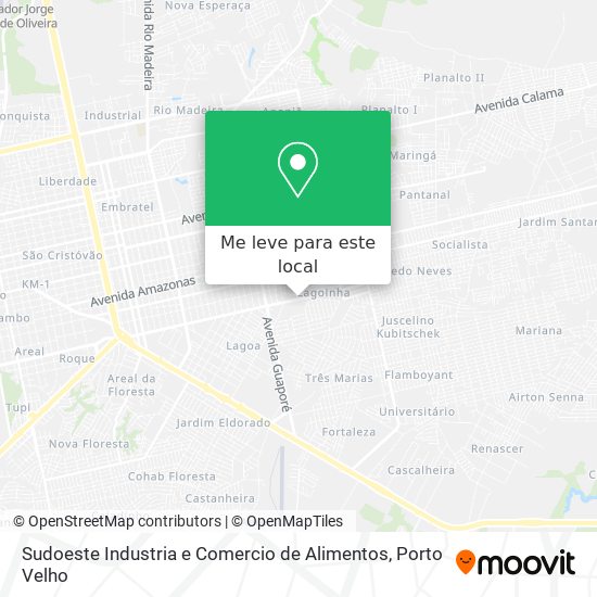 Sudoeste Industria e Comercio de Alimentos mapa