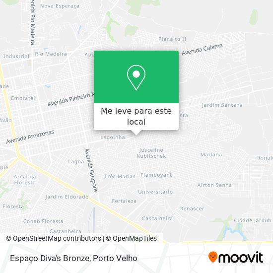 Espaço Diva's Bronze mapa
