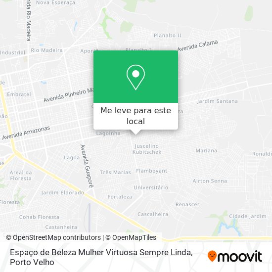 Espaço de Beleza Mulher Virtuosa Sempre Linda mapa